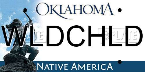 WLDCHLD Oklahoma License Plate
