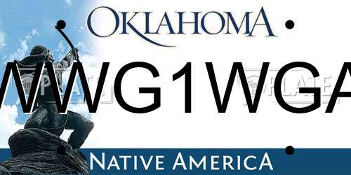 WWG1WGA Oklahoma License Plate