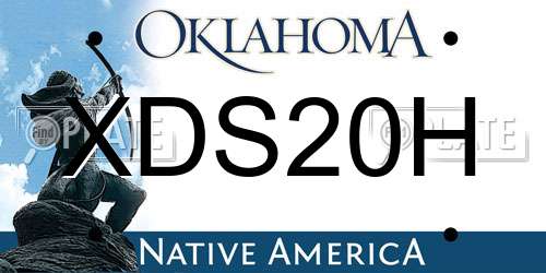 XDS20H Oklahoma License Plate
