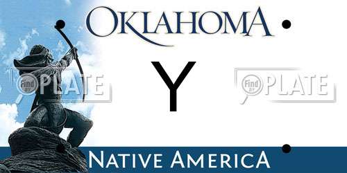 Y Oklahoma License Plate