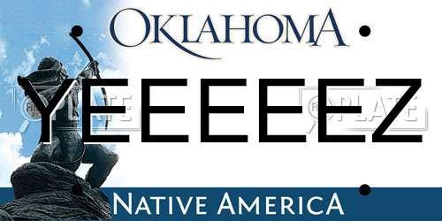 YEEEEEZ Oklahoma License Plate