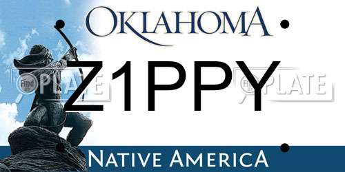 Z1PPY Oklahoma License Plate
