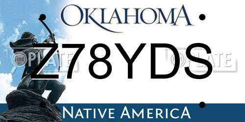 Z78YDS Oklahoma License Plate
