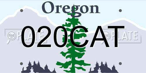 020CAT Oregon License Plate