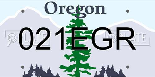 021EGR Oregon License Plate