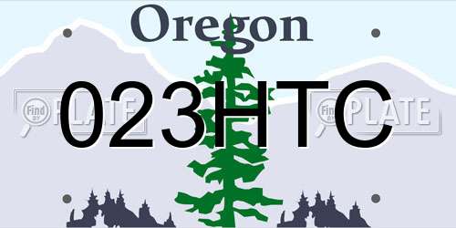 023HTC Oregon License Plate
