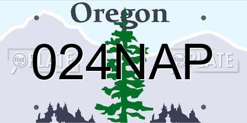 024NAP Oregon License Plate