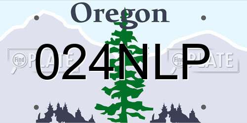 024NLP Oregon License Plate
