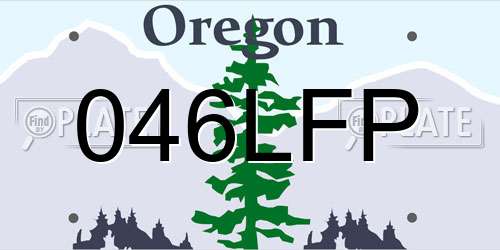 046LFP Oregon License Plate