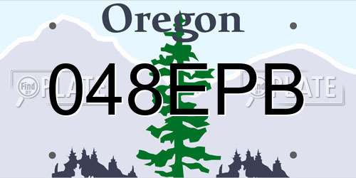 048EPB Oregon License Plate