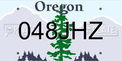048JHZ Oregon License Plate