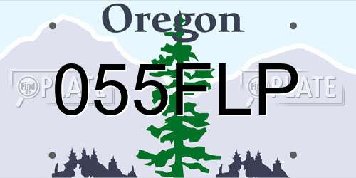 055FLP Oregon License Plate