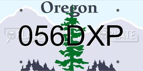 056DXP Oregon License Plate