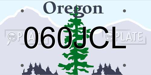 060JCL Oregon License Plate