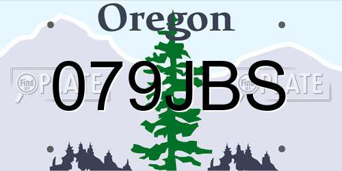 079JBS Oregon License Plate