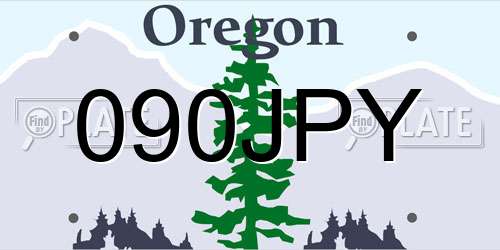 090JPY Oregon License Plate