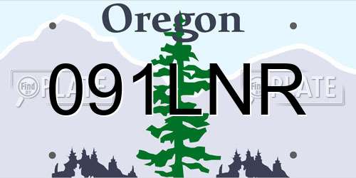 091LNR Oregon License Plate