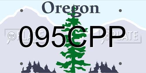 095CPP Oregon License Plate