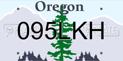 095LKH Oregon License Plate