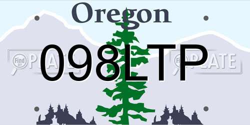 098LTP Oregon License Plate