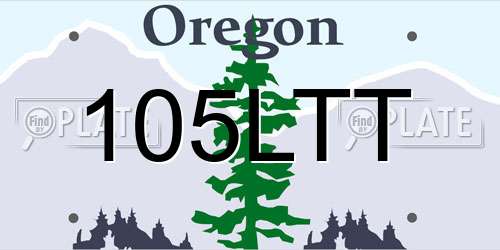105LTT Oregon License Plate