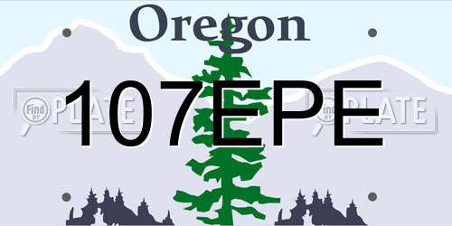 107EPE Oregon License Plate