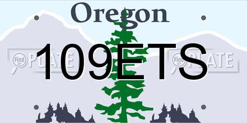 109ETS Oregon License Plate