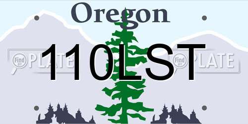 110LST Oregon License Plate