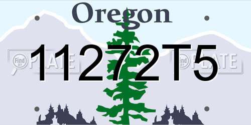 11272T5 Oregon License Plate