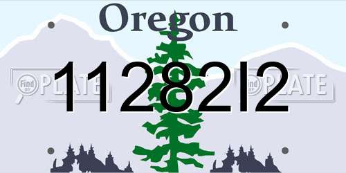 11282I2 Oregon License Plate