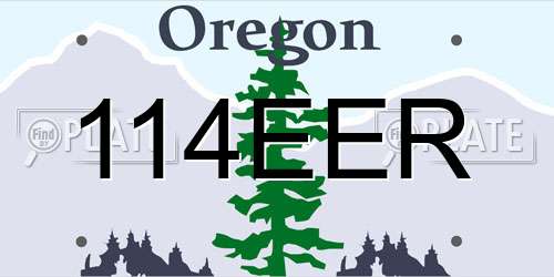 114EER Oregon License Plate