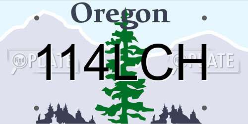 114LCH Oregon License Plate
