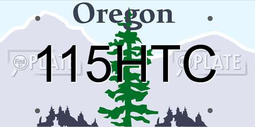 115HTC Oregon License Plate