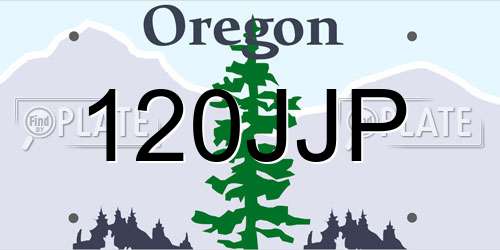 120JJP Oregon License Plate