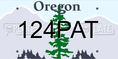 124PAT Oregon License Plate