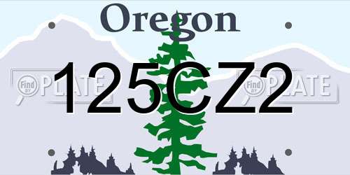 125CZ2 Oregon License Plate