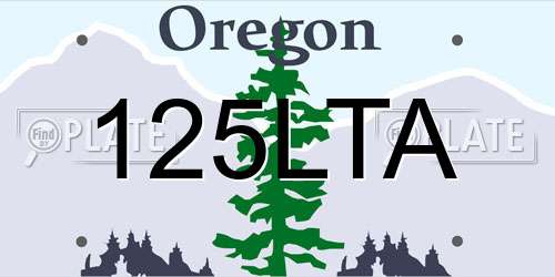 125LTA Oregon License Plate