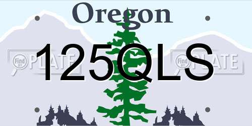 125QLS Oregon License Plate