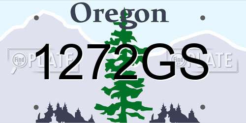 1272GS Oregon License Plate