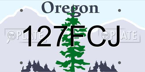 127FCJ Oregon License Plate
