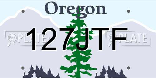 127JTF Oregon License Plate