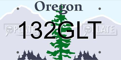 132GLT Oregon License Plate