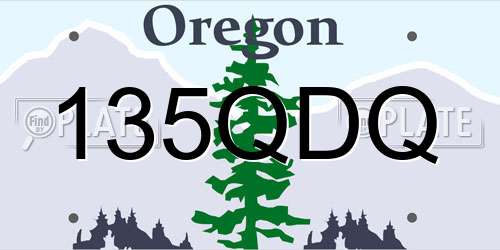 135QDQ Oregon License Plate
