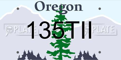 135TII Oregon License Plate