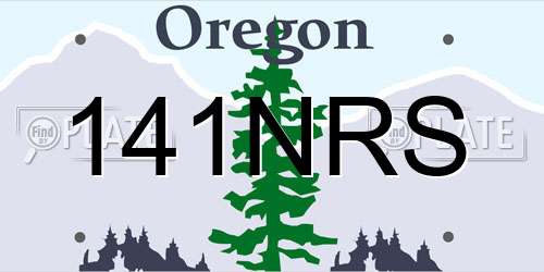 141NRS Oregon License Plate