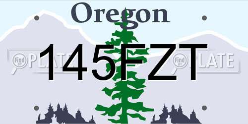 145FZT Oregon License Plate