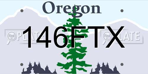 146FTX Oregon License Plate