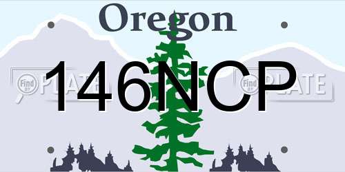146NCP Oregon License Plate