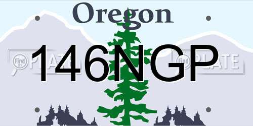 146NGP Oregon License Plate