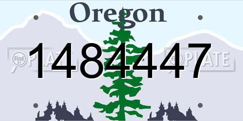 1484447 Oregon License Plate